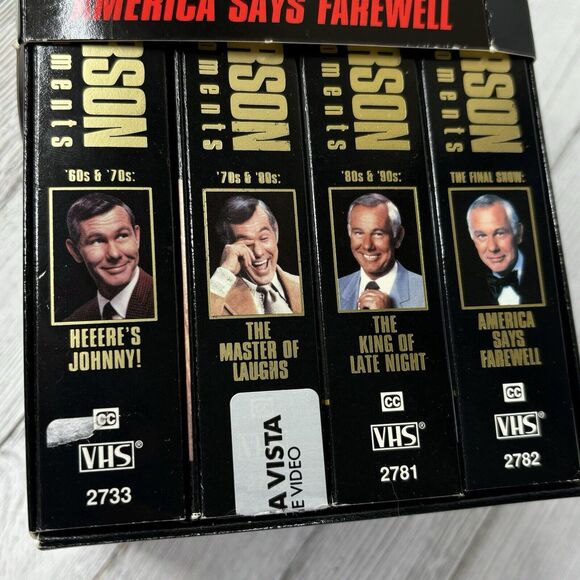 Johnny Carson The Final Show‎ Collection His Favorite Moments (VHS, 4 Tapes) - Picture 1 of 11